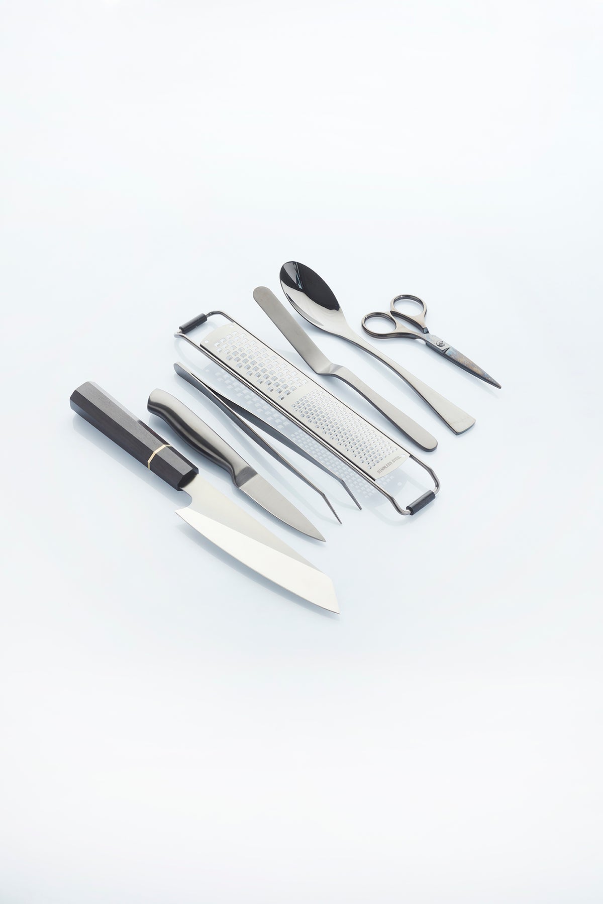 Frank Haasnoot Premium Utensilien-Set, 7-teilig, schwarzes Edelstahl -Beschichtungsset